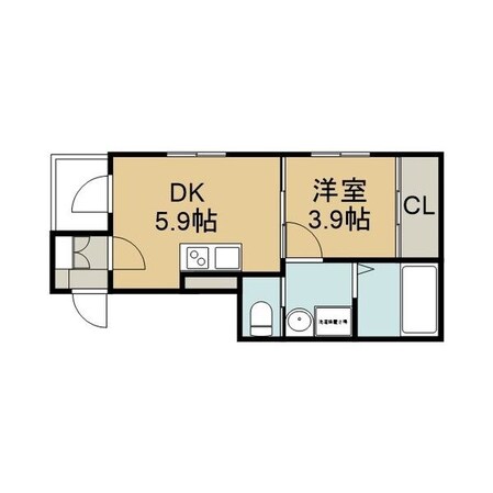 志賀本通駅 徒歩7分 1階の物件間取画像